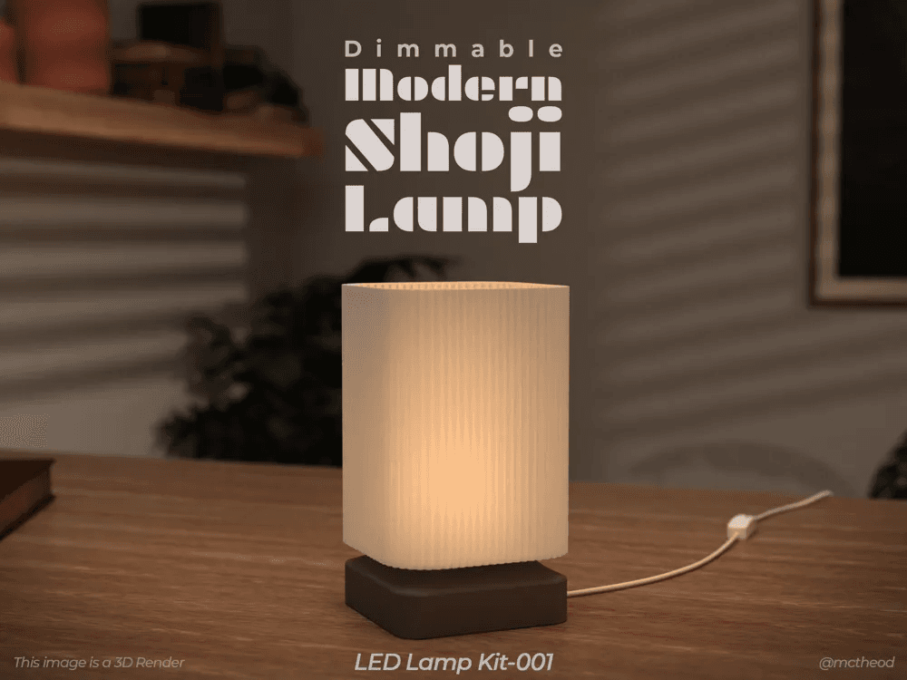 Modern Shoji Lamp